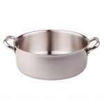 Agnelli casseruola bassa 24 cm acciaio alu-inox