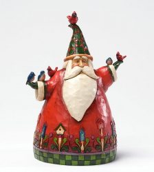 Jim Shore Babbo Natale con uccellini