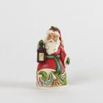Jim Shore mini Babbo Natale con lanterna