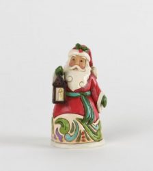 Jim Shore mini Babbo Natale con lanterna