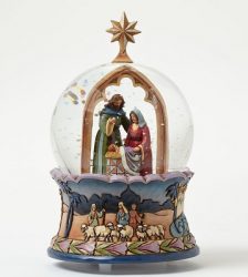 Jim Shore Natività musicale in palla di vetro