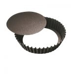 Paderno tortiera festonata alta fondo mobile 25 cm