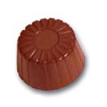 Placca policarbonato per cioccolatini con bordo a spicchi