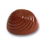 Placca policarbonato per cioccolatini ovali a ricciolo
