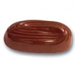 Placca policarbonato per cioccolatini ovali decorati