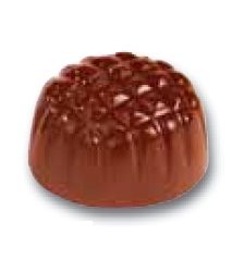 Placca policarbonato per cioccolatini ovali diamantati