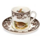 Spode Woodland tazza caffè con piattino