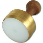 Stampo ravioli tondo 6cm liscio ottone a molla