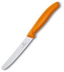Victorinox coltello da tavola ondulato arancione