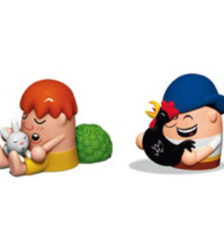 Alessi Presepe Buster and Rooster e Giovannino Pisolino