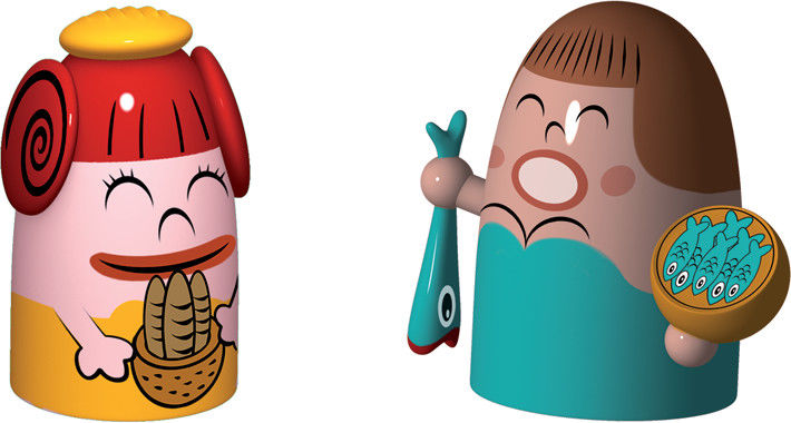 Alessi Presepe Pina Farina & Fiona Fish