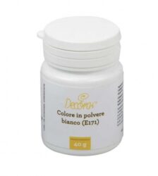 Decora colorante in polvere bianco