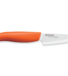 Kyocera coltello spelucchino in ceramica 7,5cm manico arancione
