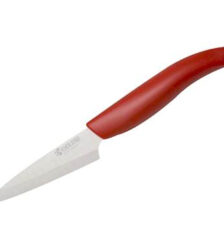 Kyocera coltello spelucchino in ceramica 7,5cm manico rosso