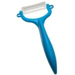 Kyocera pelapatate in ceramica manico blu