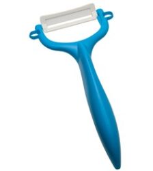 Kyocera pelapatate in ceramica manico blu