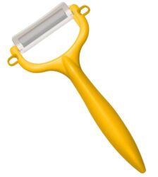 Kyocera pelapatate in ceramica manico giallo