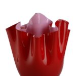 Venini Fazzoletto bicolore rosso e rosa 700.04