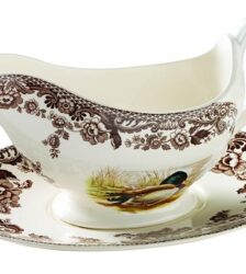 Spode Woodland salsiera con piattino