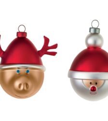 Alessi Le palle Presepe Babbarenna e Babbonatale