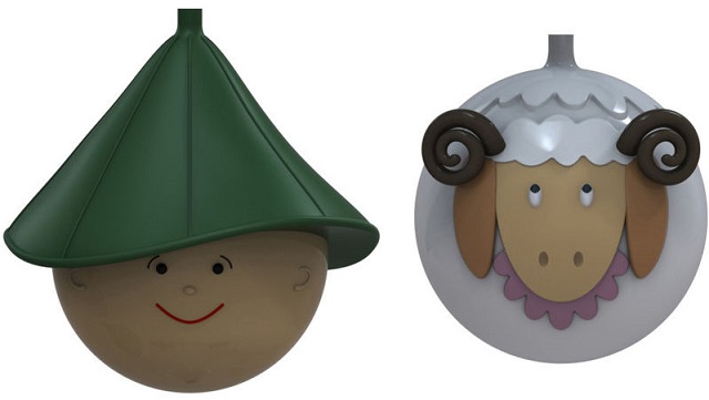 Alessi Le palle Presepe Pastorello e Pecorello