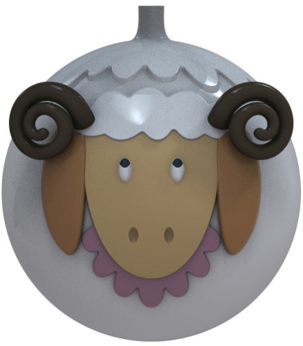 Alessi palla di Natale Pecorello