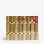 Robin Reed Christmas Mini Crackers GOLD GLITTER STAR