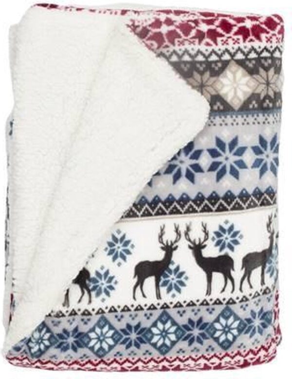UNIQUE LIVING MOLDE PLAID COPERTA IN PILE 130 x 160 cm