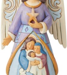 JIM SHORE ANGELO CON SACRA FAMIGLIA