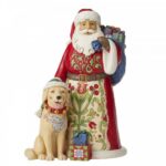 JIM SHORE BABBO NATALE CON CANE