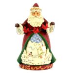 JIM SHORE BABBO NATALE CON GHIRLANDA UCCELLINI