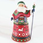 JIM SHORE BABBO NATALE CON RENNE 11°  NATALE IN LAPPONIA
