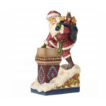 JIM SHORE BABBO NATALE ENTRA DAL CAMINO