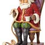 JIM SHORE BABBO NATALE SULLA SEDIA A DONDOLO