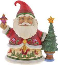 JIM SHORE PICCOLO BABBO NATALE CON ALBERELLO
