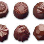 Placca policarbonato per cioccolatini 6 praline miste