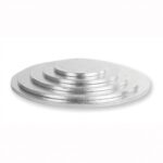 Decora sottotorta tondo argentato 18 cm