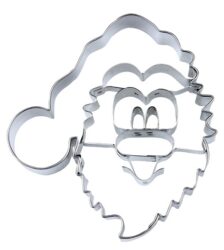 Städter tagliabiscotti faccia babbo Natale 9cm