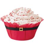 Wilton pirottini per muffin a cintura di Babbo Natale