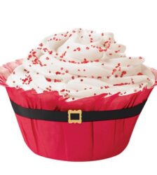 Wilton pirottini per muffin a cintura di Babbo Natale