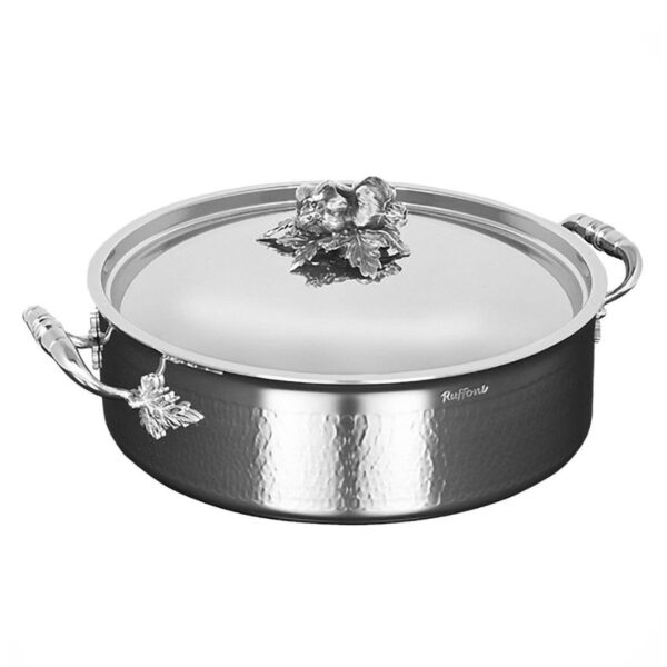 RUFFONI OPUS PRIMA TRIMETALLO CASSERUOLA SEMIFONDA CM 26 CON COP