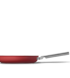 SMEG Padella antiaderente Ø 30 cm Rosso