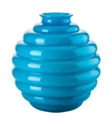 VENINI Vaso Deco Acquamare Ø26 cm H29 cm
