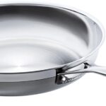 Le Creuset Acciaio Inox Padella Bassa Con Manico e Maniglia 28cm