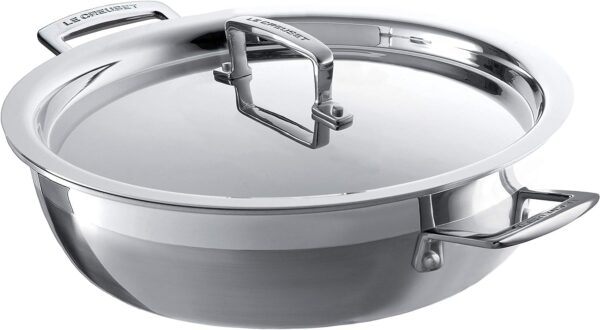 Le Creuset Acciaio Tegame Basso con Coperchio 30cm