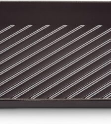 Le Creuset Grill rettangolare Tradition in ghisa vetrificata 32x22cm Nero Matt