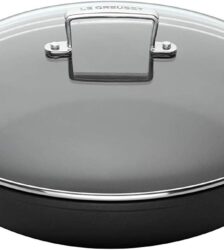 Le Creuset Les Forgées Tegame Basso con manici e coperchio 28cm