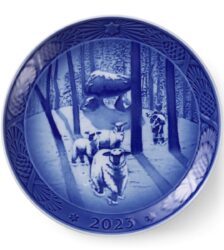 ROYAL COPENHAGEN PIATTO DI NATALE 2023 -  Christmas time in the forest