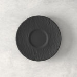 VILLEROY & BOCH Manufacture Rock Piattino per Tazzina caffè lungo/tèNero
