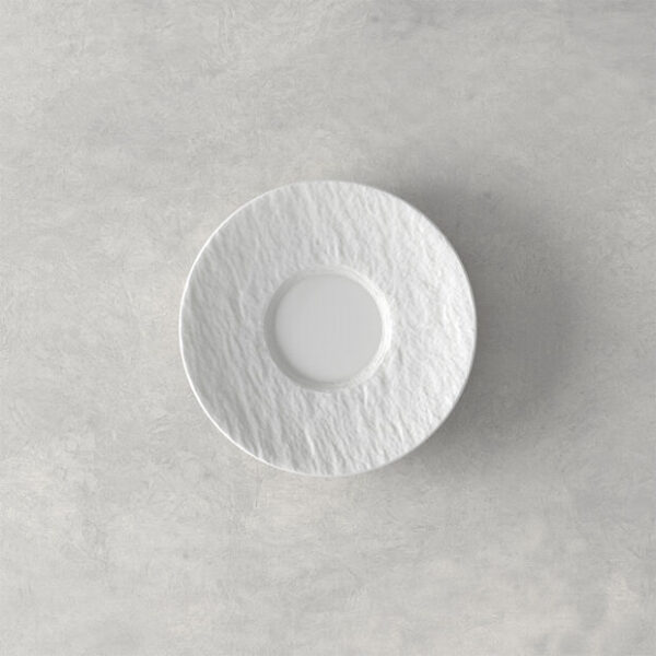 VILLEROY & BOCH Manufacture Rock Piattino per Tazzina Espresso Bianco